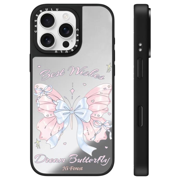 For iPhone 16 Pro Max Hi Forest Series Pattern Mirror Phone Case