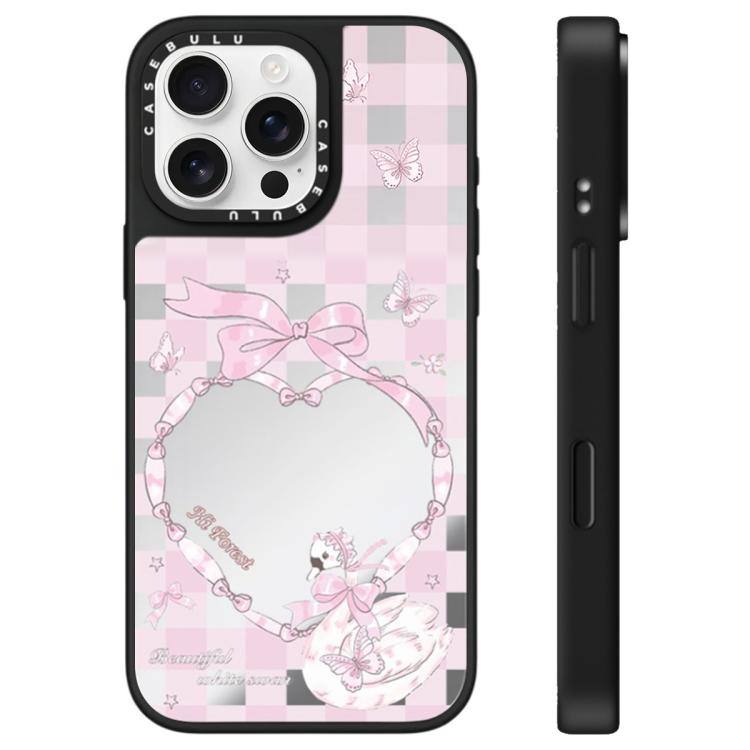 For iPhone 16 Pro Max Hi Forest Series Pattern Mirror Phone Case