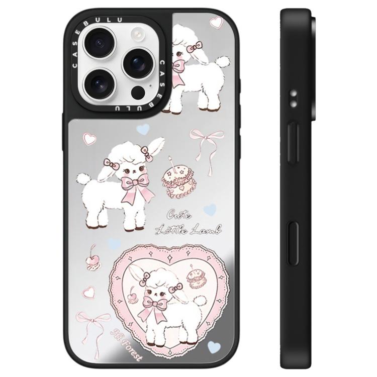 For iPhone 16 Pro Max Hi Forest Series Pattern Mirror Phone Case