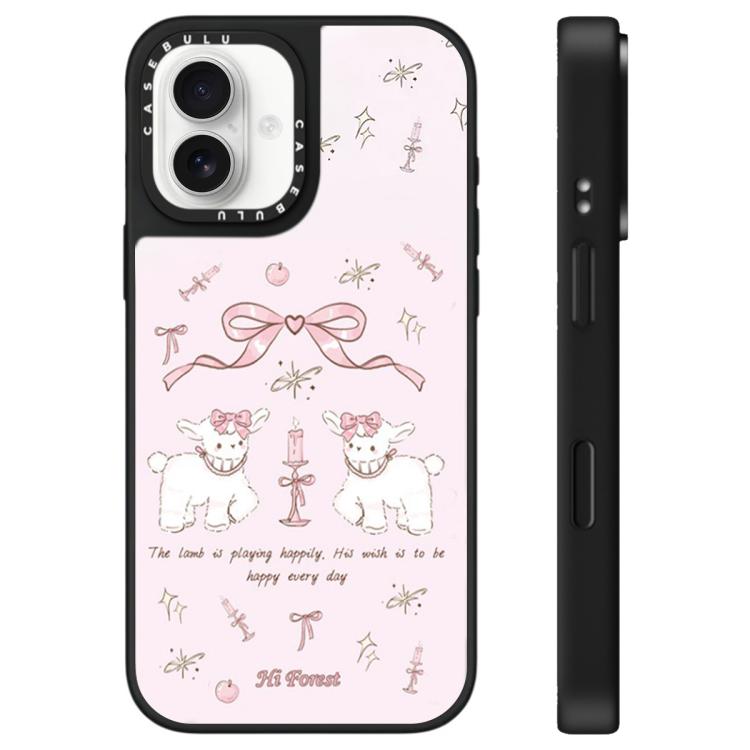 For iPhone 16 Plus Hi Forest Series Pattern Mirror Phone Case