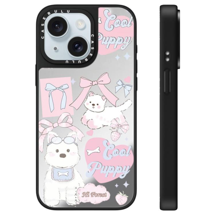 For iPhone 15 Plus Hi Forest Series Pattern Mirror Phone Case