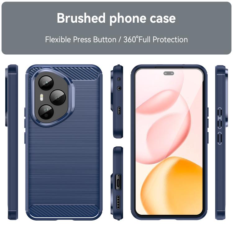 For Honor 400 Pro Global 160.8mm WANLONFENG Brushed Texture Shockproof TPU Phone Case with Screen Film