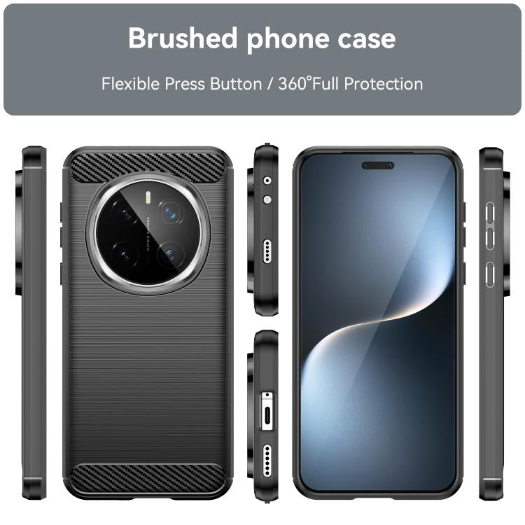 For Honor Magic7 Pro 5G WANLONFENG Brushed Texture Shockproof TPU Phone Case with Screen Film