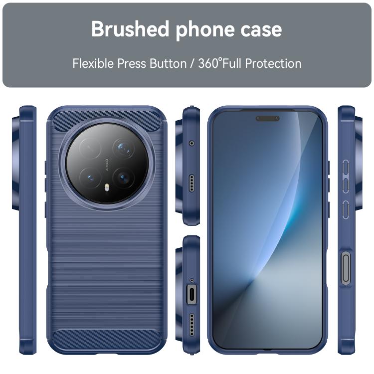 For Honor Magic8 Pro 5G WANLONFENG Brushed Texture Shockproof TPU Phone Case with Screen Film