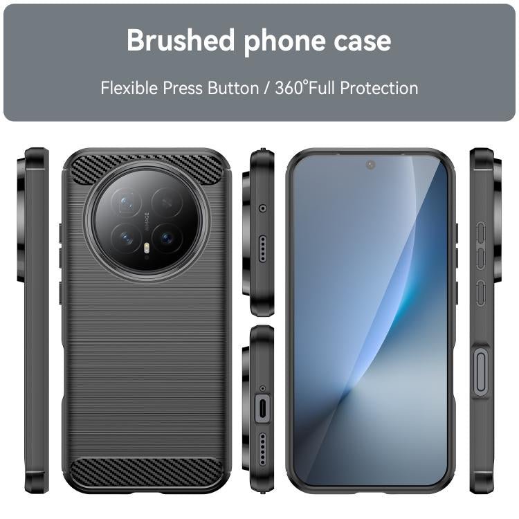 For Honor Magic8 5G WANLONFENG Brushed Texture Shockproof TPU Phone Case with Screen Film