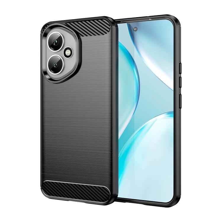 For Honor 400 Global 156.5mm WANLONFENG Brushed Texture Shockproof TPU Phone Case with Screen Film