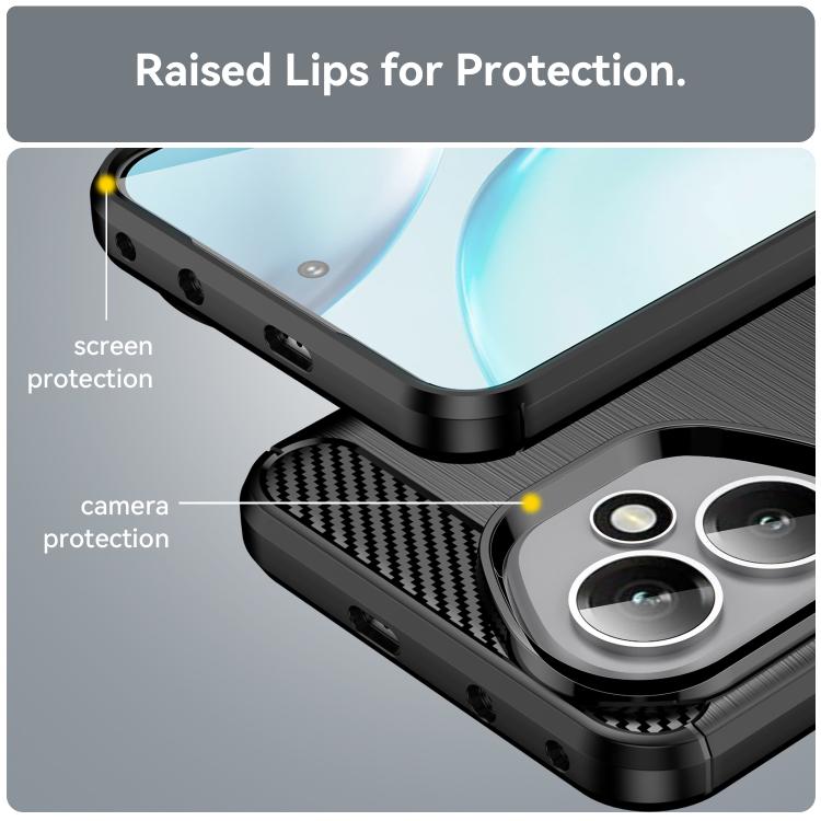 For Honor 400 Global 156.5mm WANLONFENG Brushed Texture Shockproof TPU Phone Case with Screen Film