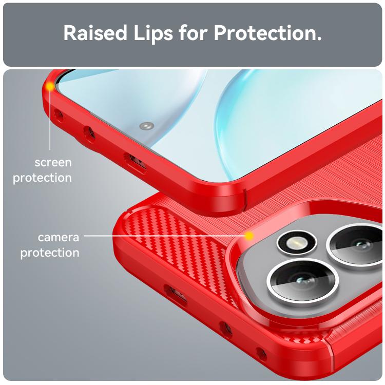 For Honor 400 Global 156.5mm WANLONFENG Brushed Texture Shockproof TPU Phone Case with Screen Film