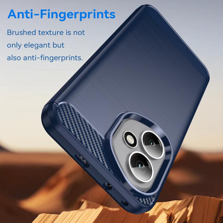For Honor 400 Global 156.5mm WANLONFENG Brushed Texture Shockproof TPU Phone Case with Screen Film