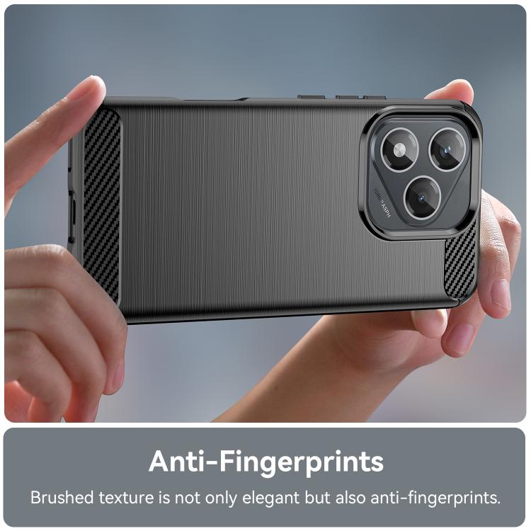 For Honor 400 Lite Global WANLONFENG Brushed Texture Shockproof TPU Phone Case with Screen Film