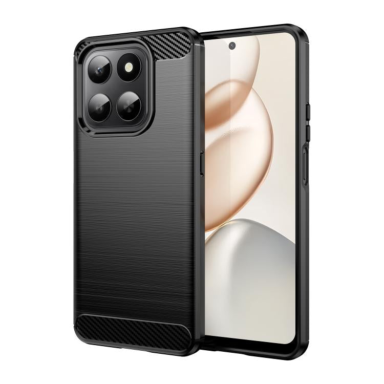 For Honor 400 Smart 4G / 5G / X7d 4G WANLONFENG Brushed Texture Shockproof TPU Phone Case with Screen Film
