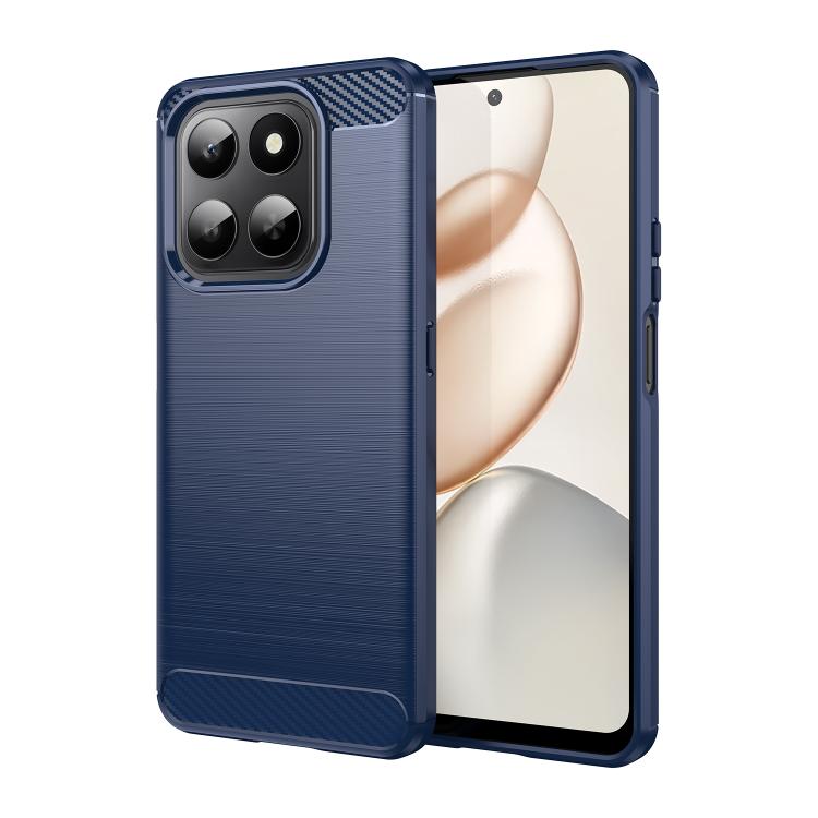 For Honor 400 Smart 4G / 5G / X7d 4G WANLONFENG Brushed Texture Shockproof TPU Phone Case with Screen Film