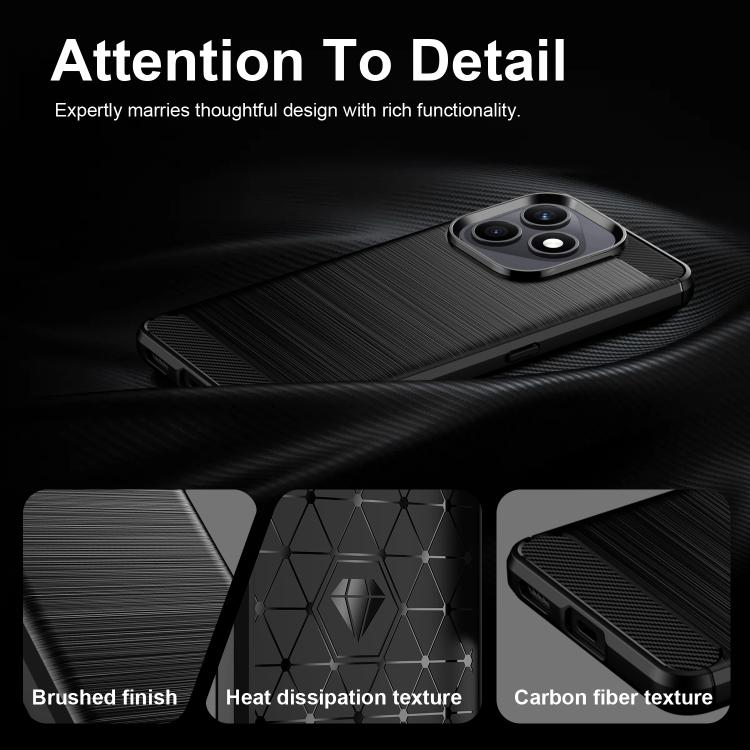For Honor X8d 4G WANLONFENG Brushed Texture Shockproof TPU Phone Case with Screen Film