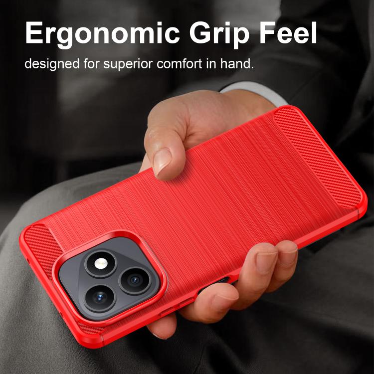 For Honor X8d 4G WANLONFENG Brushed Texture Shockproof TPU Phone Case with Screen Film
