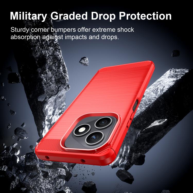 For Honor X8d 4G WANLONFENG Brushed Texture Shockproof TPU Phone Case with Screen Film