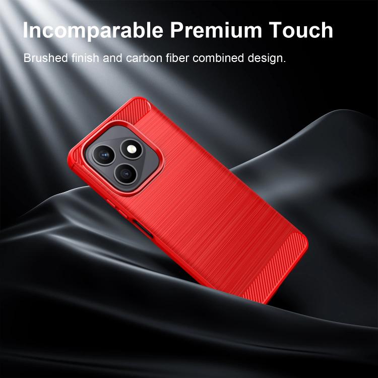 For Honor X8d 4G WANLONFENG Brushed Texture Shockproof TPU Phone Case with Screen Film