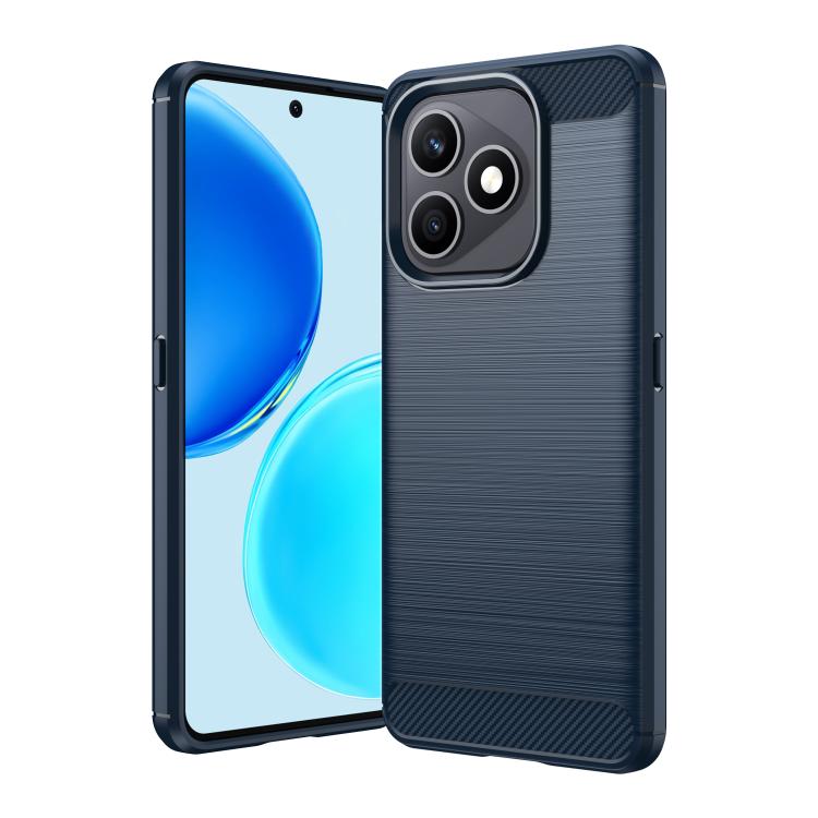 For Honor X8d 4G WANLONFENG Brushed Texture Shockproof TPU Phone Case with Screen Film