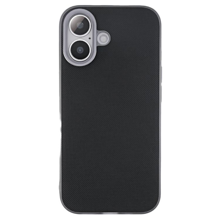 For iPhone 17 Matte Grid Texture Vegan Leather Phone Case