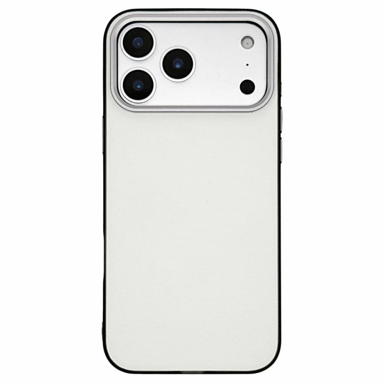For iPhone 17 Pro Matte Grid Texture Vegan Leather Phone Case