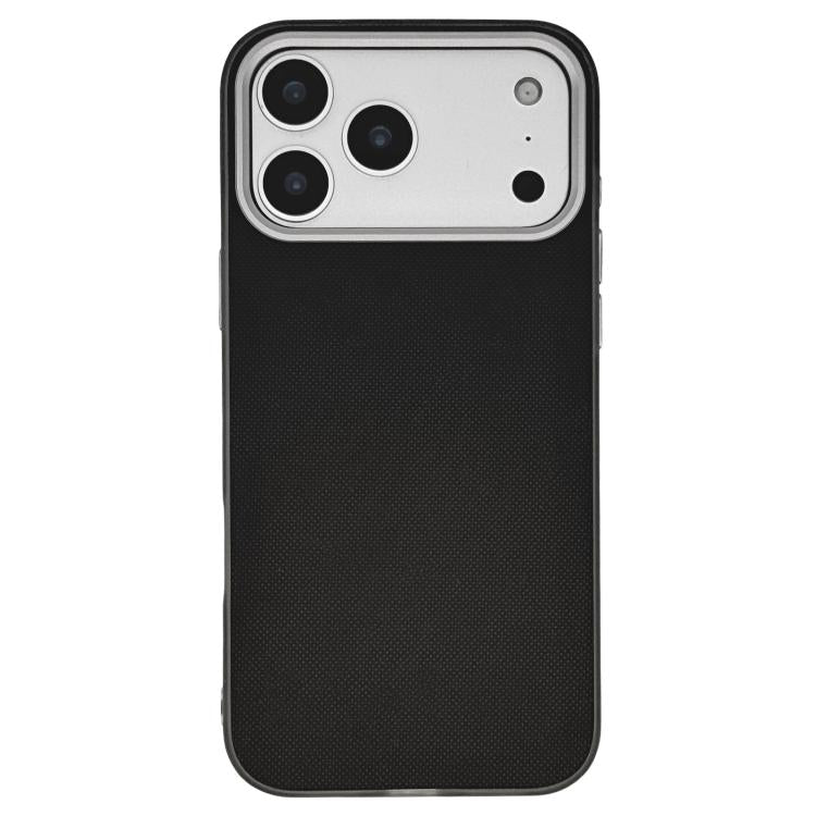 For iPhone 17 Pro Max Matte Grid Texture Vegan Leather Phone Case
