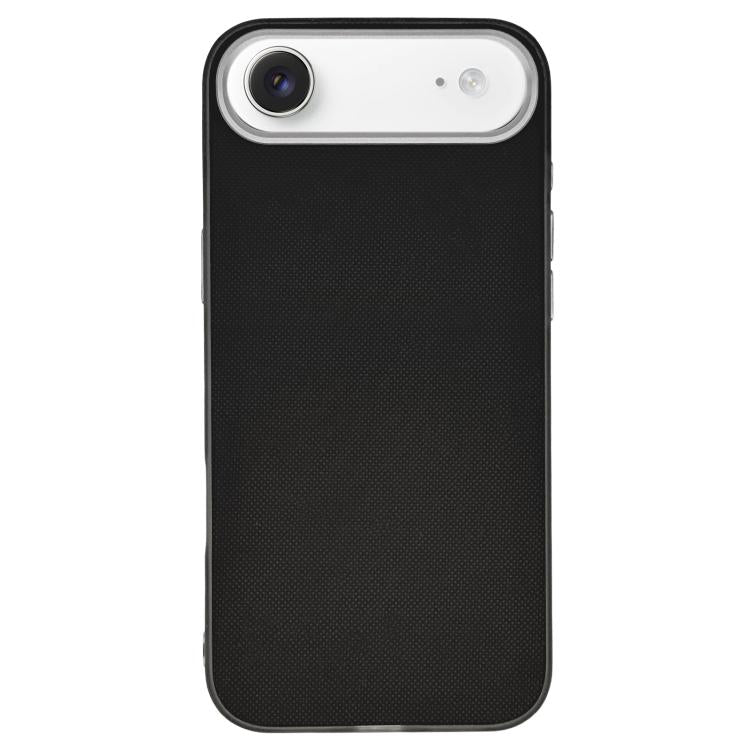 For iPhone Air Matte Grid Texture Vegan Leather Phone Case
