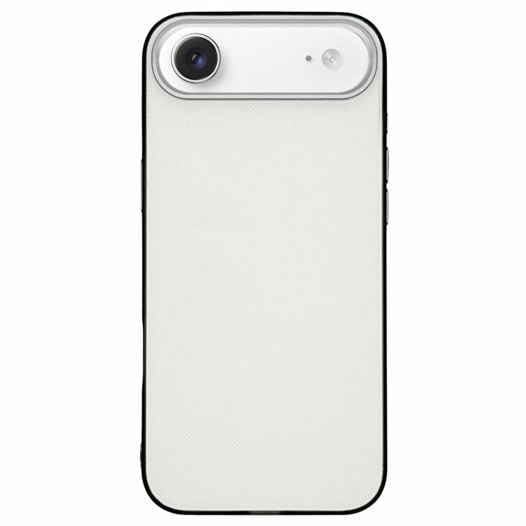 For iPhone Air Matte Grid Texture Vegan Leather Phone Case