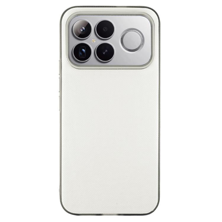 For Redmi K90 Max Matte Grid Texture Vegan Leather Phone Case