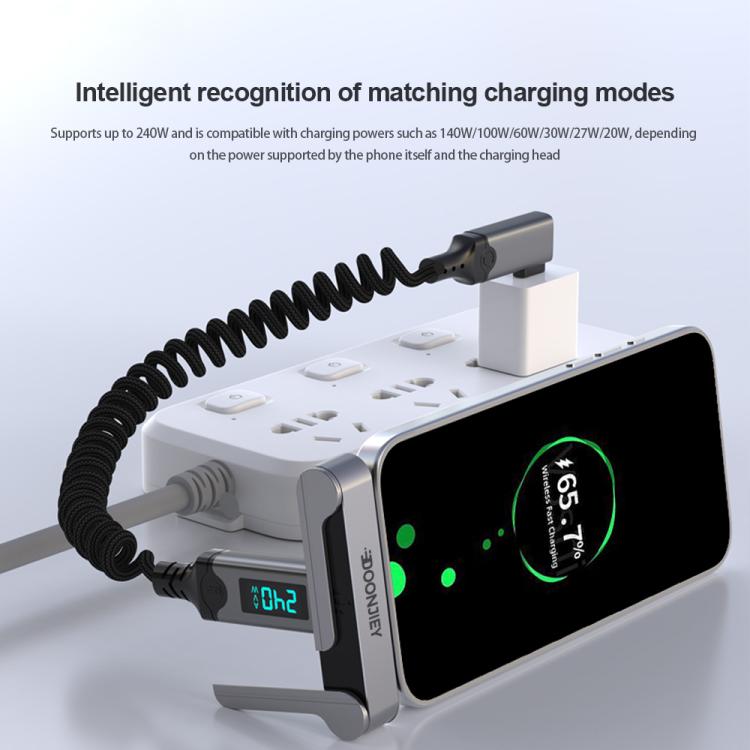 DOONJIEY 8K 40Gbps USB4 Type-C Full Function Holder Adapter - Grey