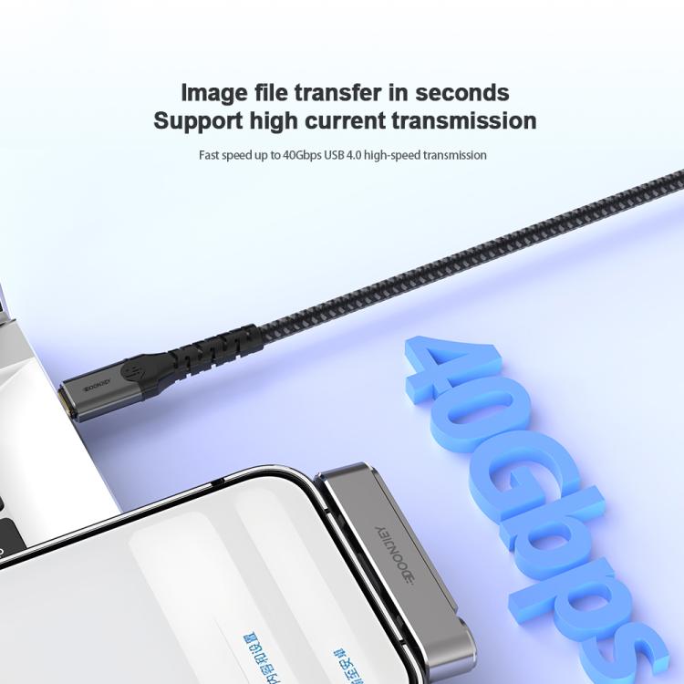 DOONJIEY 8K 40Gbps USB4 Type-C Full Function Holder Adapter - Grey