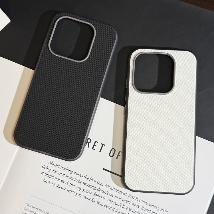 For Xiaomi 17 Matte Grid Texture Vegan Leather Phone Case