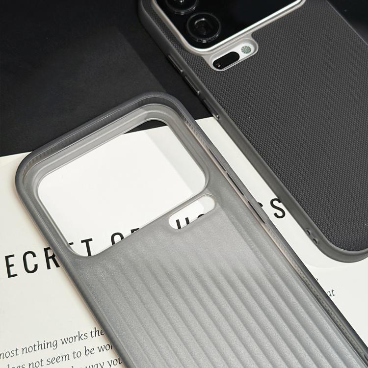 For Xiaomi 17 Pro Matte Grid Texture Vegan Leather Phone Case