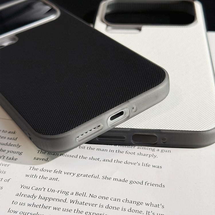 For Xiaomi 17 Pro Matte Grid Texture Vegan Leather Phone Case