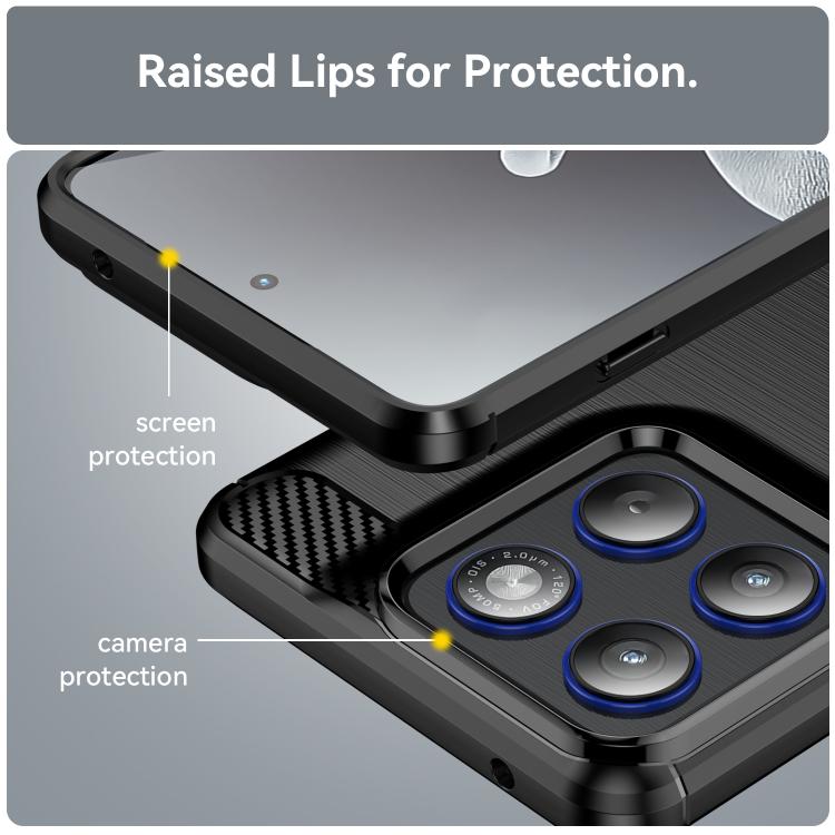 For Motorola Edge 70 5G WANLONFENG Brushed Texture Shockproof TPU Phone Case with Screen Film
