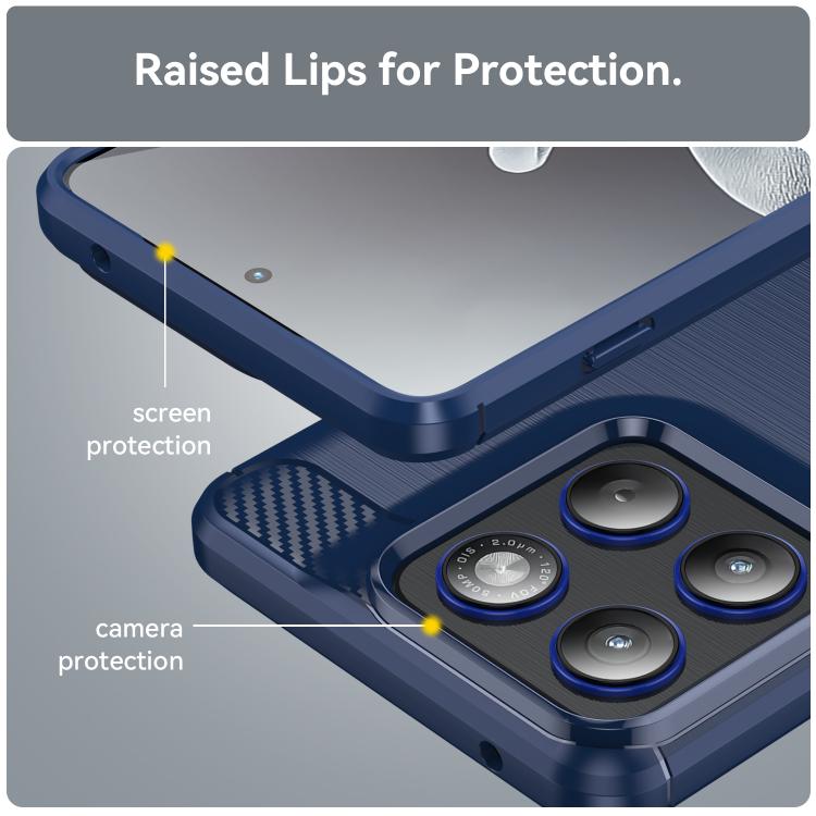 For Motorola Edge 70 5G WANLONFENG Brushed Texture Shockproof TPU Phone Case with Screen Film