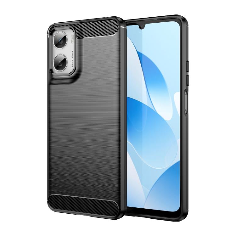 For Motorola Moto G06 Power / G06 4G WANLONFENG Brushed Texture Shockproof TPU Phone Case with Screen Film