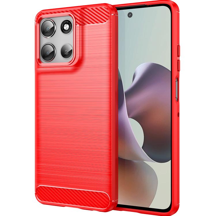 For Motorola Moto G56 5G WANLONFENG Brushed Texture Shockproof TPU Phone Case with Screen Film