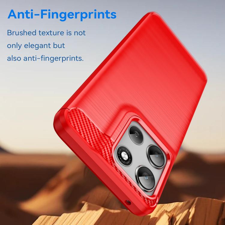 For Motorola Moto G56 5G WANLONFENG Brushed Texture Shockproof TPU Phone Case with Screen Film