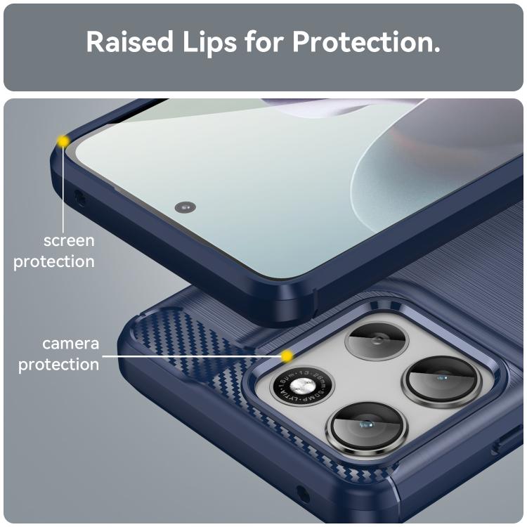 For Motorola Moto G56 5G WANLONFENG Brushed Texture Shockproof TPU Phone Case with Screen Film