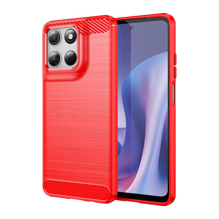 For Motorola Moto G67 Power 5G WANLONFENG Brushed Texture Shockproof TPU Phone Case with Screen Film