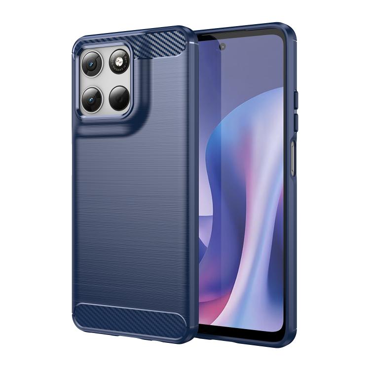 For Motorola Moto G67 Power 5G WANLONFENG Brushed Texture Shockproof TPU Phone Case with Screen Film
