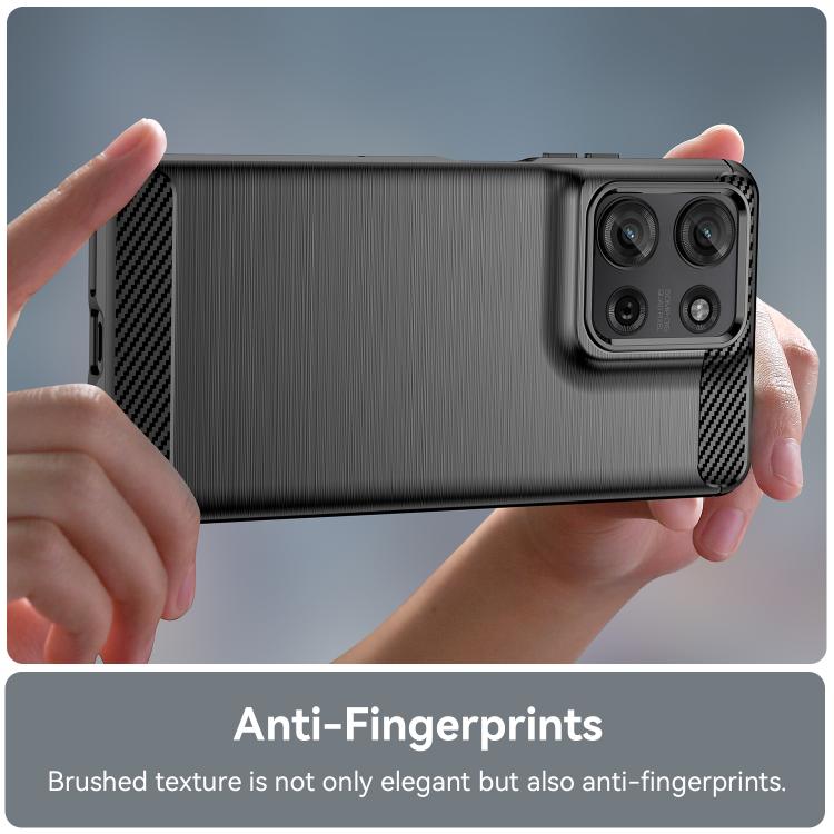 For Motorola Moto G75 5G WANLONFENG Brushed Texture Shockproof TPU Phone Case with Screen Film