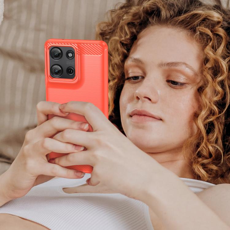 For Motorola Moto G75 5G WANLONFENG Brushed Texture Shockproof TPU Phone Case with Screen Film