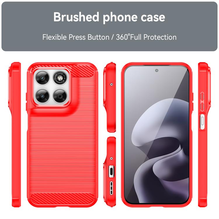 For Motorola Moto G77 5G / G67 5G WANLONFENG Brushed Texture Shockproof TPU Phone Case with Screen Film
