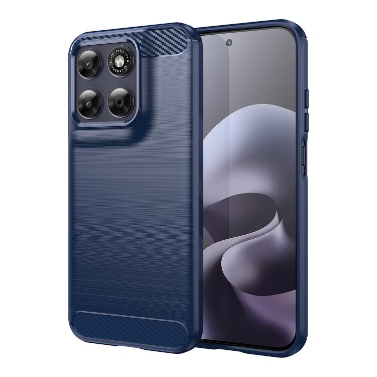 For Motorola Moto G77 5G / G67 5G WANLONFENG Brushed Texture Shockproof TPU Phone Case with Screen Film