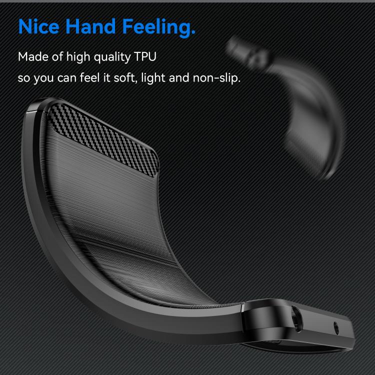 For Motorola Edge 50 5G WANLONFENG Brushed Texture Shockproof TPU Phone Case with Screen Film