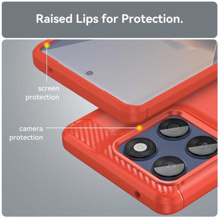 For Motorola Edge 60 Fusion / 60 5G WANLONFENG Brushed Texture Shockproof TPU Phone Case with Screen Film
