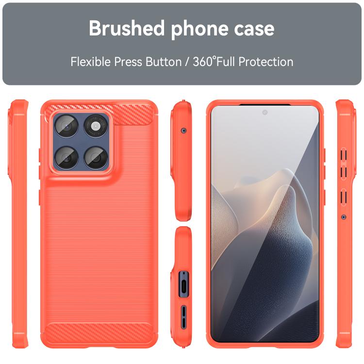 For Motorola Edge 70 Fusion+ 5G WANLONFENG Brushed Texture Shockproof TPU Phone Case with Screen Film