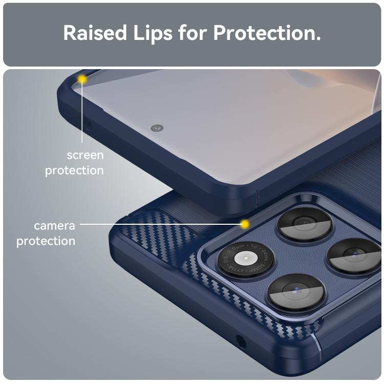 For Motorola Edge 70 Fusion+ 5G WANLONFENG Brushed Texture Shockproof TPU Phone Case with Screen Film