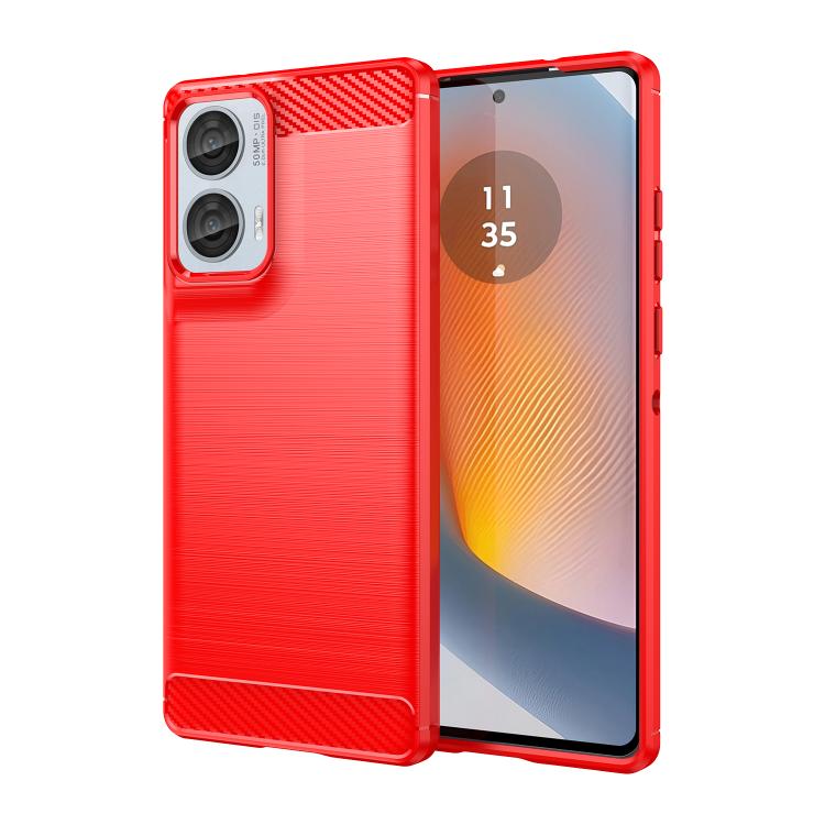 For Motorola Moto G85 5G WANLONFENG Brushed Texture Shockproof TPU Phone Case with Screen Film