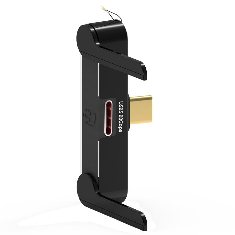 DOONJIEY 16K 80Gbps USB5 Type-C Full Function Holder Adapter - Black